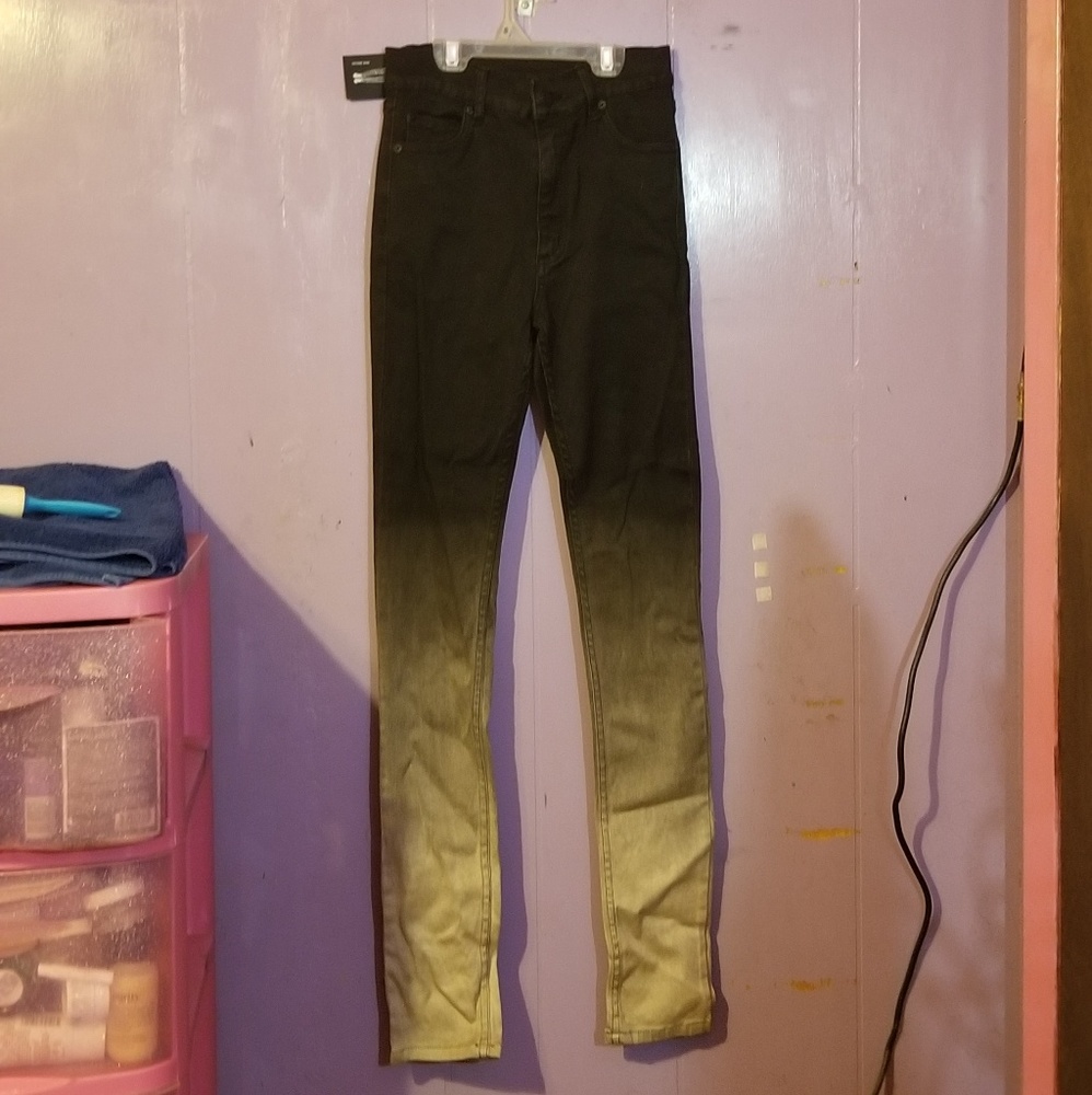 High waisted ombre Jean pants